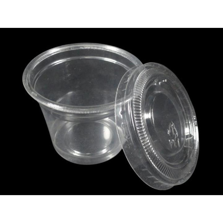 7 Oz. - (200 ml.) Ras Malai Qauli - Pack of 10 - Disposable Round Plastic Container/Bowl