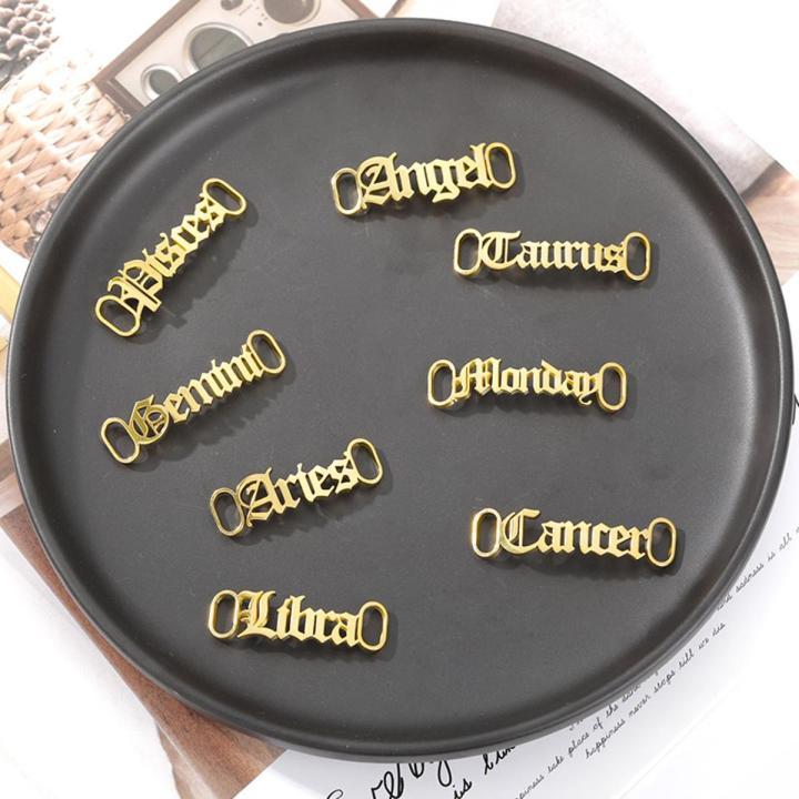 【HOT】 Custom Name Shoe Buckles Stainless Steel Customized Shoelace Buckle Personalized Decoration Charm Sneaker Accessories Jewelry