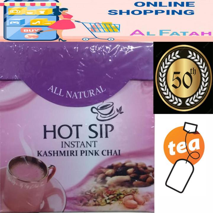Hot Sip Instant Kashmiri Pink Chai 50 Tea Bags