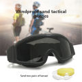 Black Tan Green Tactical Goggles Military Shooting Sunglasses 3 Lens Army Airsoft Paintball Motorcycle Windproof Wargame Glasses. 