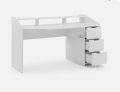 White Wooden Gaming Desk studying , home office desk ,computer table  ,laptop table Gamer desk. 