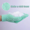 1/2/6Pcs Five Fingers Bath Exfoliating Glove Scrub Body Foam Back Bathing Cleaning Gloves Bathroom Accessories. 