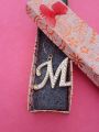 Stylish Golden Locket with Alphabet Letter “M” for Women. 