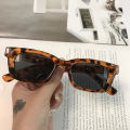 New Rectangle Narrow Retro Frame Sun Glasses For Girls / Men - Small Square Narrow Frame Sunglasses Hollowed Out Glasses For Boys. 