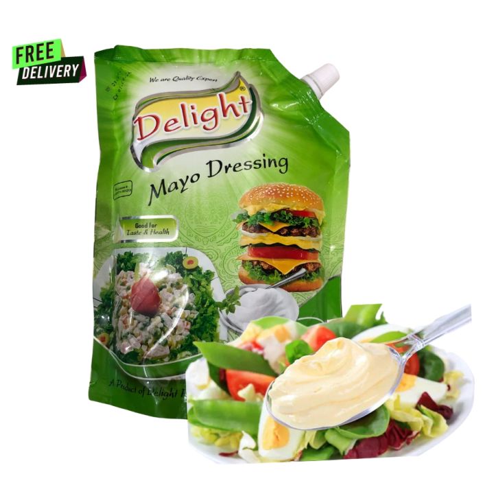 Delight Mayo Dressing Pure Big Pack 1 Litter mayonnaise Mayo Dressing