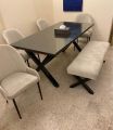 10 seater dining table set/ 10 chairs with table/. 