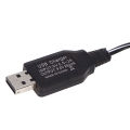 3.6-9.6V 250mA NiMh/NiCd  USB Charger Cable SM 2P Forward Plug. 