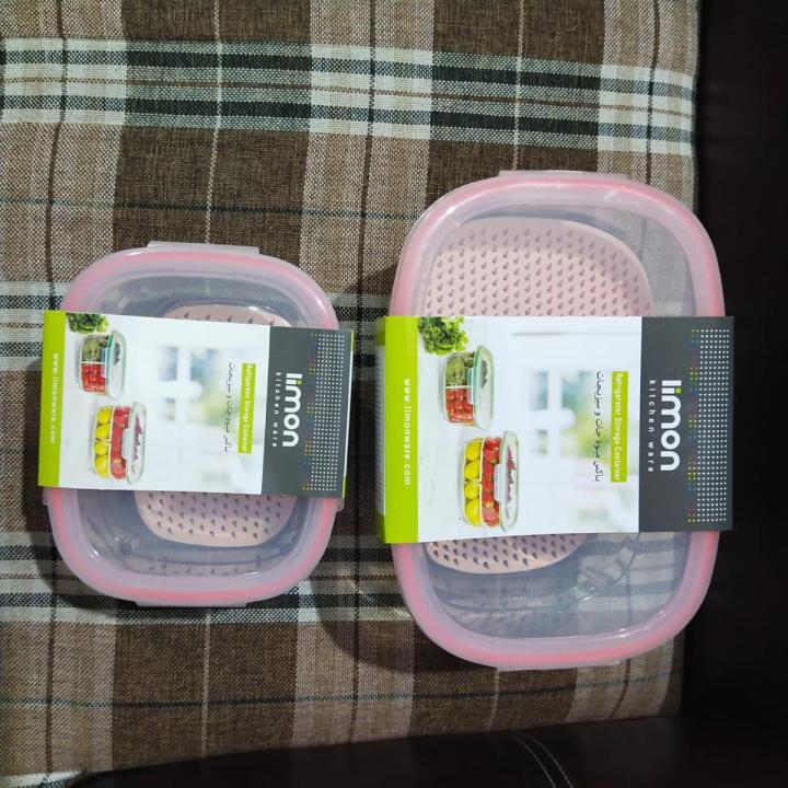 Pack of  6 - Premium Limon Storage Canister - 1500 and 750 ml - Original
