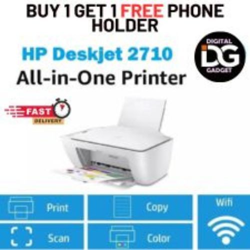 HP DeskJet 2710 Wireless WiFi All-in-One Inkjet Smartphone Photo Printer NO INKS