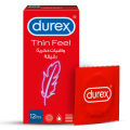 Durex Condoms Thin Feel 12 Pieces. 