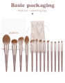 Zoreya 13pcs Makeup Brush Set Kit Soft Fiber Eye Face Eye Shadow Brushes Cosmetic Tools High Quality Synthetic Hair Gift Box Pro. 