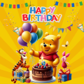 winnie pooh birthday balloons winnie pooh birthday decoration pooh birthday decoration winnie pooh birthday banner ( 36 INCHES X 36 INCHES ). 