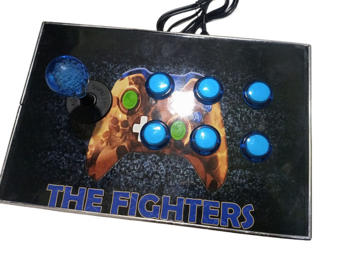 Usb Game Controller Joystick 6 Buttons Game Arcade Made Of Wooden Box Panel For PC Laptop Computer For Win7/8/10 XP