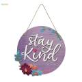Welcome Sign for Front Door, Front for Farmhouse Porch, Rustic Round Wooden Hanging Sign Housewarming Gift for Home Outdoor Indoor. 