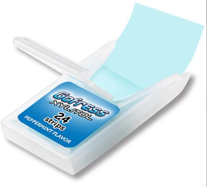 Gofress%20Xylitol%20Peppermint%20Flavored%2024%20Strips%20Mouth%20Freshner%20-%20Image%203