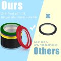 NAMUNY 24 Rolls Whiteboard Thin Tape 216 Feet Per Roll 1/8 Inch Art Graphic Chart Grid Electrical Tape Dry Erase Tape, 6 Colors. 