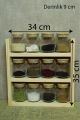 Wooden Spice Rack || Wooden Shelf || Kitchen Organization idea || Essential Oil Rack || Kitchen Shelves || Spices || Jar Shelf. 