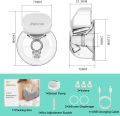 Jkevow Breast Pumps, Wearable Electric Breast Pump with 3 Modes & 9 Levels, Rechargeable Hands-Free Pump with LCD Display-24mm Flange. 