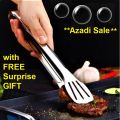 Quality Stainless Steel Cooking Tong with Unique Head Grabs.. 