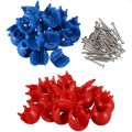20Pcs Climbing Rope Net 12mm Plastic Connector Net Buckle Climbing Accessories for Outdoor Swing Climbing Rope Parts. 