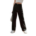 Black Wide Leg Women Jeans High Waist Baggy Style Pants EXPORT QUALITY | Factory Outlet. 