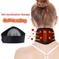 Self-Heating Tourmaline Neck Collar Pain Relief Neck Massager Magnetic Therapy Support Belt Brace for Cervical Spine Health Care. 