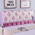 Elastic soft bag thickened bedside cover, cotton headboard dust cover, bedside backrest cover, 1.5 meters 1.8 solid wood bedside cover. 