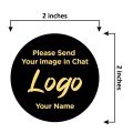 customized Stickers 2 inch circle / Labels / Logo / (100 Pcs) for gift boxes. 