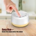 Easysleep White Noise Sound Machine with 25 Soothing Sounds and Night Lights with Memory Function 32 Levels of Volume and 5 Sleep Timer Powered by AC or USB for Sleeping Relaxation (Black) Model EVN i1. 