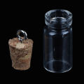 10Pcs Mini Glass Bottles Small Vials Cork Glass Jars Multi Usage Cork Wish Glass. 
