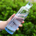 Azzin - 500ml Glass Water Bottle With Time Scale - Couple Glass Portable Bottle - Water Container Anti-drop - Outdoor Water Bottle. 
