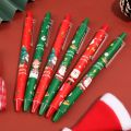 [Random Color] Christmas Themed Gel Pens 0.5mm Black Signature Pens  /Lovely  Cartoon Stationeries Gel Pens /Writing Stationery Office School Supplies. 