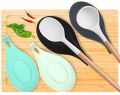 Pack of 2 - Silicone Spoon Rest Heat Resistant Kitchen Utensil Spatula Holder Cooking TooL (MULTI COLOR). 