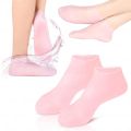 1-Pair Silicone Moisturizing Socks, Soft Silicone Socks For Cracked Feet Women And Men Foot Moisturiser Socks Foot Spa Pedicure Silicone Gel Socks For Cracked Feet Dry Skins Calluses. 