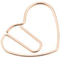 100 Pieces Heart Shaped Paper Clips for Office School Rose Gold. 