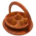 Iftar Fruit Basket | Wooden Foldable Fruit Basket for Kitchen & Dining Table Decoration | Multipurpose Wooden Foldable Fruit Basket | Elegant Wooden Fruit Basket - Foldable & Perfect for Iftar | Daraz.pk Exclusive. 