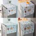 Fridge Dust Cover Waterproof Refrigerator Dustproof Cover with 6 Pocket Household Freezer Top Hanging Bag Fridge Storage Bag Organizer. 