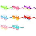 UV protection Heart-shaped Sunglasses Elegant Lightweight Fashionable Heart-shaped glasses Jelly material Outdoor Gradient heart sunglasses for Beach Summer vacation Outdoor activities Fashion events Travel accessory. 