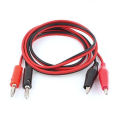 Alligator Clip Test Lead Cable for Banana Plug 1M Black Red. 