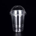 High Quality Disposable Glass WITH Dom Lid for Juice, Slush - 16oz. 