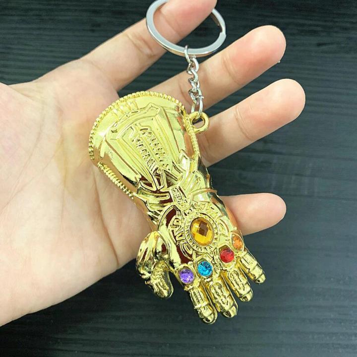 New Original Big Metal Infinity Gauntlet glove Thanos Hand Marvel avengers villain avangers endgame stone hand key ring Avengers Infinity War Keychain