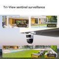 IMOU Cruiser-Triple Outdoor Security Camera 11MP HD Tri-View | Click2Track Multi-Lens | AIgo Play | Dual SD Slots | Waterproof Night Vision. 