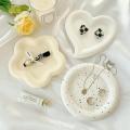 Concrete Tray Mold Cement Coaster Molds Plaster Plate Jewelry Display Plates Round Flower Silicone. 