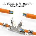 Cat6 Cat6a Cat7 Network Cable Extender Junction Adapter Connection Box Rj45 Lan Extension Connector Full Shielded Toolless. 