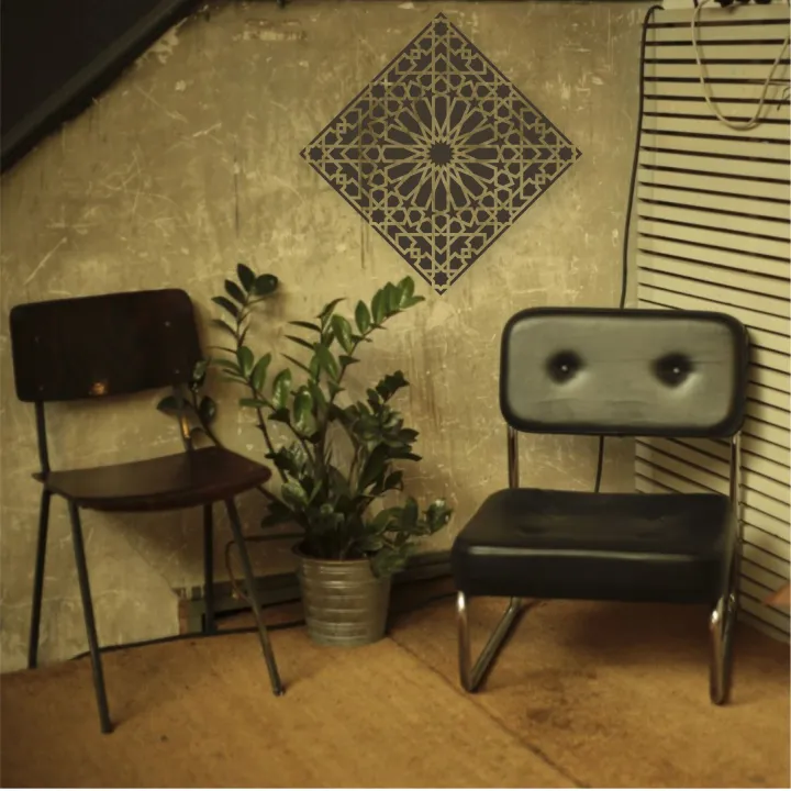 Geometric%20islamic%20Pattern%20Home%20%20D%C3%A9cor,%20Meditation%20Room,%20Fabric%20Painting%20ID#207%20-%20Image%205