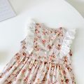 Princess Lace Baby Girls Sleeveless Dress Cute Flower Cotton Infants Kids Girls Dresses Summer. 