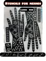 Mehndi sticker stencil designs (Mix design) 3 sizes AVAILABLE. 