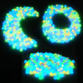 50/100Pcs Glow In Dark Pebbles Luminous Stone Garden Decoration Pebbles Outdoor Fish Tank Aquarium Decoration. 