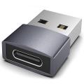 Syntech USB C Female to USB Male Adapter Pack of 3 [Travel Must Haves, Aluminum USB C to USB Adapter, Type C Charger Cable Power Converter Compatible with iPhone 14 Apple Watch AirPods CarPlay, etc.. 