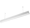LED Architectural Suspended Linear Channel Light, 4FT 40W 3000K / 4000K  , Office Lighting Fixture for Commercial Places, 4600lm. 